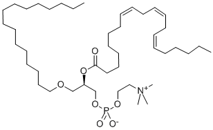 1-O-HEXADECYL-2-(HOMO-GAMMA LINOLENOYL)-SN-GLYCERO-3-PHOSPHOCHOLINE Structure