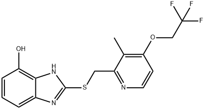 4-하이드록시란소프라졸황화물 구조식 이미지