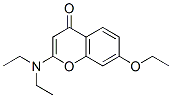 2-(디에틸아미노)-7-에톡시크로몬 구조식 이미지