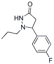 5-(4-플루오로페닐)-1-프로필-3-피라졸리디논 구조식 이미지