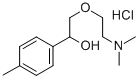 alpha-((2-(Dimethylamino)ethoxy)methyl)-4-methylbenzenemethanol hydroc hloride Structure