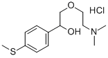 알파-((2-(디메틸아미노)에톡시)메틸)-4-(메틸티오)벤젠메탄올염산염 구조식 이미지