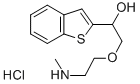 alpha-((2-(Methylamino)ethoxy)methyl)benzo(b)thiophene-2-methanol hydr ochloride Structure