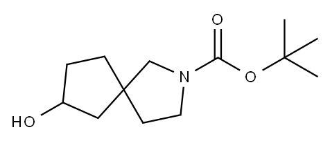 7-Hydroxy-2-aza-spiro[4.4]nonane-2-carboxylic acid tert-butyl ester Structure