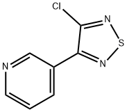 3-클로로-4-(피리딘-3-일)-1,2,5-티아디아졸 구조식 이미지