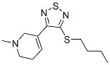 3-(3-butylthio-1,2,5-thiadiazol-4-yl)-1,2,5,6-tetrahydro-1-methylpyridine Structure