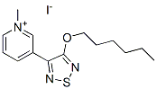 3-(4-HEXYLOXY-1,2,5-THIADIAZOL-3-YL)-1-METHYLPYRIDINIUM IODIDE Structure