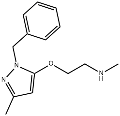 2-[(1-Benzyl-3-methyl-1H-pyrazol-5-yl)oxy]-N-methylethanamine 구조식 이미지