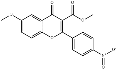 132018-13-4 6-Methoxy-3-(methoxycarbonyl)-2-(4-nitrophenyl)-4H-benzopyran-4-one