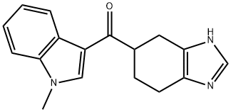 5-[(1-Methylindole-3-yl)carbonyl]-4,5,6,7-tetrahydro-1H-bezimidazole 구조식 이미지