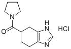 N-[4,5,6,7-테트라하이드로벤즈이미다졸-5-일)카르보닐]피롤리딘설페이트 구조식 이미지