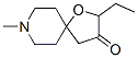 2-ethyl-8-methyl-3-oxo-1-oxa-8-azaspiro(4,5)decane Structure