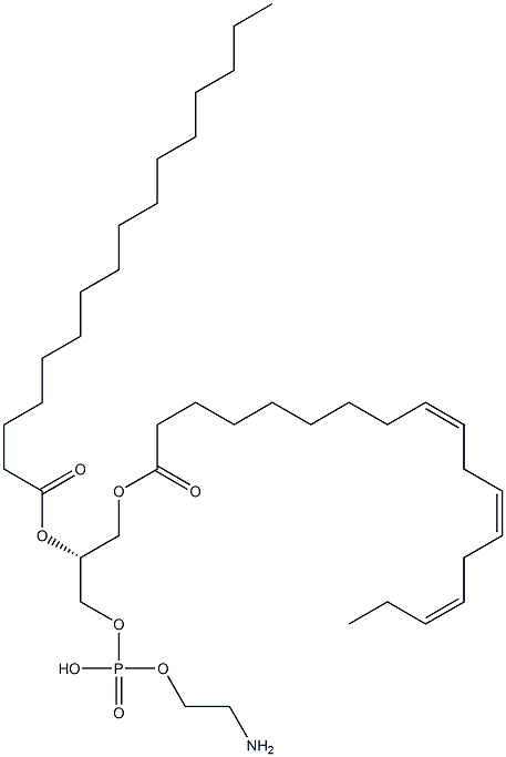 2-LINOLEOYL-1-PALMITOYL-SN-GLYCERO-3-PHOSPHOETHANOLAMINE Structure
