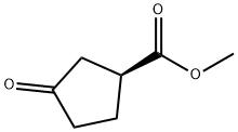 Cyclopentanecarboxylic acid, 3-oxo-, methyl ester, (S)- (9CI) Structure