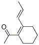 Ethanone, 1-[2-(1-propenyl)-1-cyclohexen-1-yl]-, (Z)- (9CI) Structure