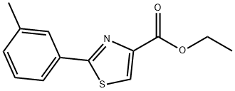 2-M-TOLYL-THIAZOLE-4-CARBOXYLIC ACID ETHYL ESTER Structure