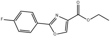 2-(4-플루오로-페닐)-옥사졸-4-카르복실산에틸렌에스테르 구조식 이미지