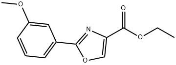 2-(3-메톡시-페닐)-옥사졸-4-카르복실산에틸에스테르 구조식 이미지