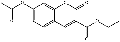 ETHYL 7-ACETOXYCOUMARIN-3-CARBOXYLATE 구조식 이미지