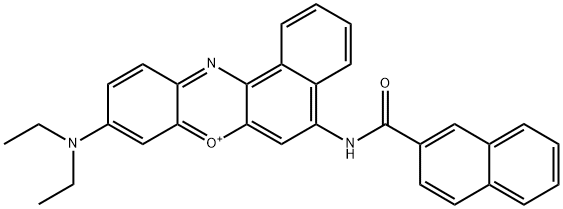 9-(DIETHYLAMINO)-5-(2-NAPHTHOYLIMINO)-5H-BENZO[A]PHENOXAZINE Structure