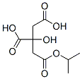 (1-methylethyl) dihydrogen 2-hydroxypropane-1,2,3-tricarboxylate  Structure