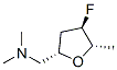 2-Furanmethanamine,4-fluorotetrahydro-N,N,5-trimethyl-,[2S-(2alpha,4beta,5alpha)]- Structure