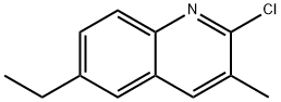 2-CHLORO-6-ETHYL-3-METHYLQUINOLINE Structure