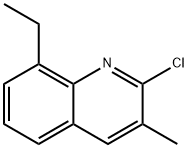 2-CHLORO-8-ETHYL-3-METHYLQUINOLINE Structure
