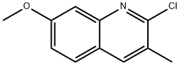 2-CHLORO-7-METHOXY-3-METHYLQUINOLINE Structure