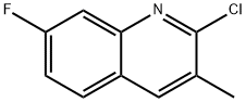 2-CHLORO-7-FLUORO-3-METHYLQUINOLINE Structure