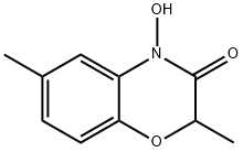 2,6-Dimethyl-4-hydroxy-2H-1,4-benzoxazin-3(4H)-one Structure