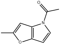 4H-Furo[3,2-b]pyrrole, 4-acetyl-2-methyl- (9CI) Structure