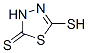 1,3,4-Thiadiazole-2(3H)-thione,  5-mercapto- Structure