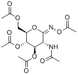 2-ACETAMIDO-2-DEOXY-D-GLUCONHYDROXIMO-1,5-LACTONE 1-N,3,4,6-TETRAACETATE 구조식 이미지