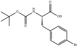 DL-Phenylalanine, 4-broMo-N-[(1,1-diMethylethoxy)carbonyl]- 구조식 이미지