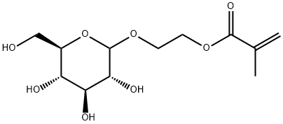 2-METHACRYLOXYETHYL D-GLUCOPYRANOSIDE Structure