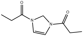 1H-Imidazole,  2,3-dihydro-1,3-bis(1-oxopropyl)-  (9CI) 구조식 이미지