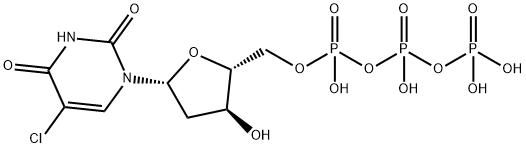 5-클로로-2'-데옥시우리딘5'-트리포스페이트 구조식 이미지
