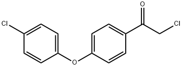 4-(4-CHLOROPHENOXY)-2 CHLORO PHENYL ETHANONE 구조식 이미지