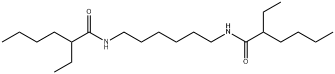 N,N'-hexane-1,6-diylbis[2-ethylhexanamide]  Structure