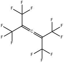 2,3-Pentadiene, 1,1,1,5,5,5-hexafluoro-2,4-bis(trifluoromethyl)- Structure