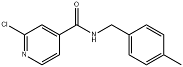 2-Chloro-N-(4-Methylbenzyl)pyridine-4-carboxaMide, 95% Structure