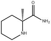 2-피페리딘카르복사미드,2-메틸-,(S)-(9CI) 구조식 이미지