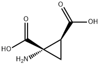 1,2-Cyclopropanedicarboxylicacid,1-amino-,cis-(9CI) Structure