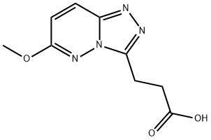 3-(6-Methoxy[1,2,4]triazolo[4,3-b]pyridazin-3-yl)propanoic acid 구조식 이미지