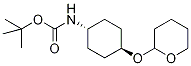 trans-[2-(4-tert-Butyloxycarbonylamino)cyclohexyloxy]tetrahydro-2H-pyran-d5 Structure