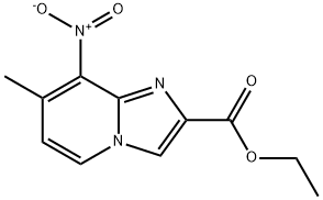 Ethyl 7-methyl-8-nitroimidazo-[1,2-a]pyridine-2-carboxylate 구조식 이미지