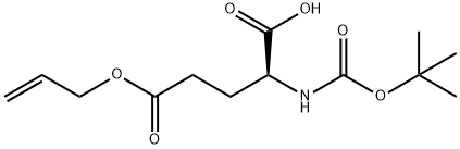 Boc-L-glutamic acid γ-allyl ester 구조식 이미지