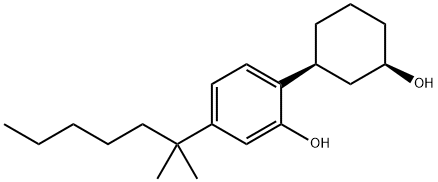 5-(1,1-Dimethylhexyl)-2-[(1S,3R)-3-hydroxycyclohexyl]phenol 구조식 이미지