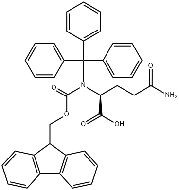 Nalpha-Fmoc-Ndelta-trityl-L-glutamine 구조식 이미지
